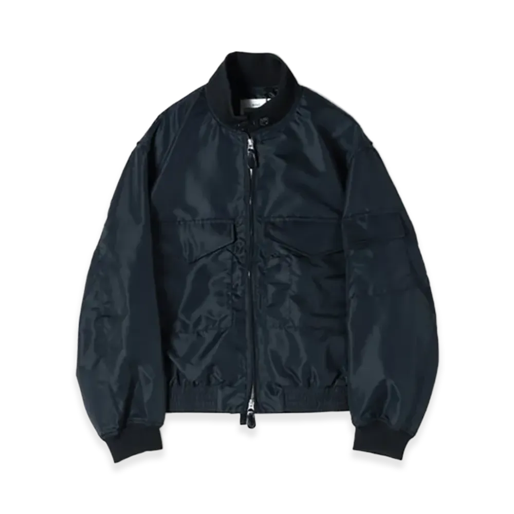HYKE Nylon Wep Jacket "Black"