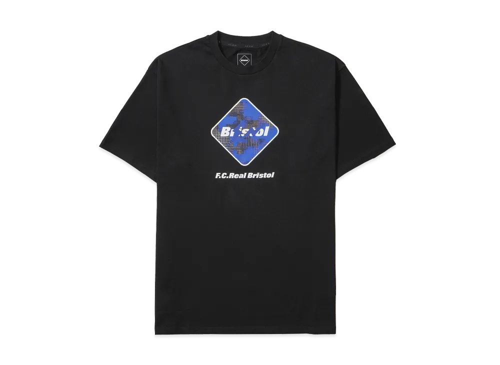 F.C.Real Bristol x FRAGMENT Camouflage Emblem Tee "Black"