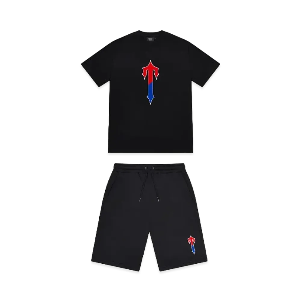 TRAPSTAR Irongate T Short Set "Black/Red/Blue"