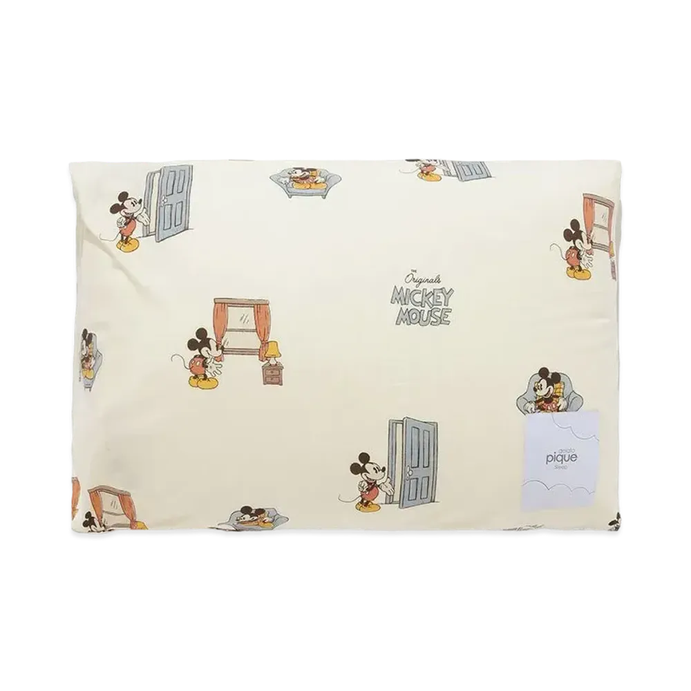GELATO PIQUE Sleep Disney Mickey & Donald Collection Mickey&Donald Print Pillow Case "Ivory"