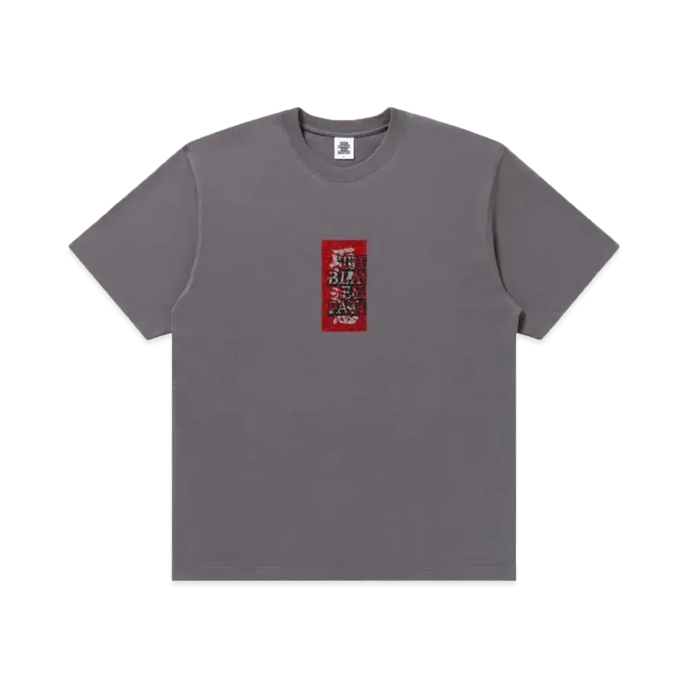 Black Eye Patch Handle With Care Rhinestone Tee "Charcoal"