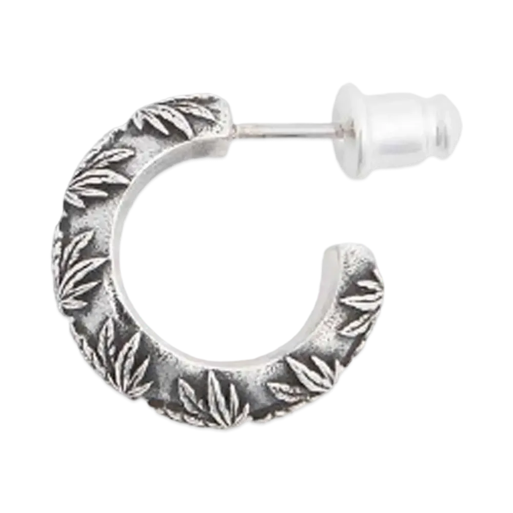 HUF Summer 24 Plantlife Hoop Pierce "Silver"