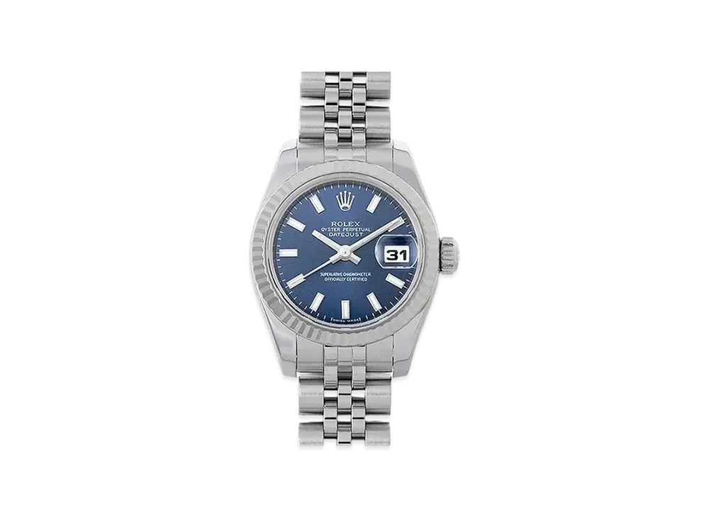 ROLEX Lady-Datejust "Blue/Stainless Steel/White Gold"