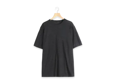 COMOLI Cashmere Short Sleeve Knit "Charcoal"
