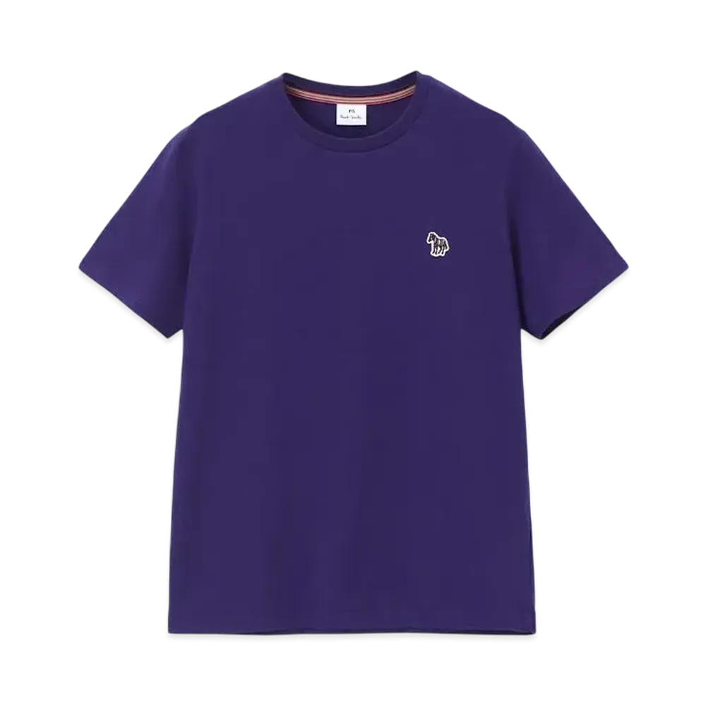 Paul Smith Women's Zebra Patch Short Sleeve T-Shirt "Purple"
