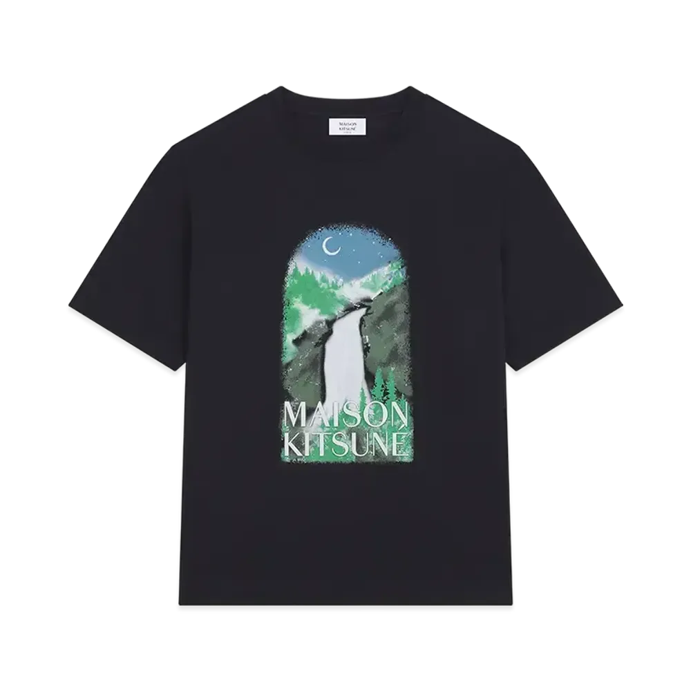Maison Kitsune Waterfall Oversize T-shirt "Black"