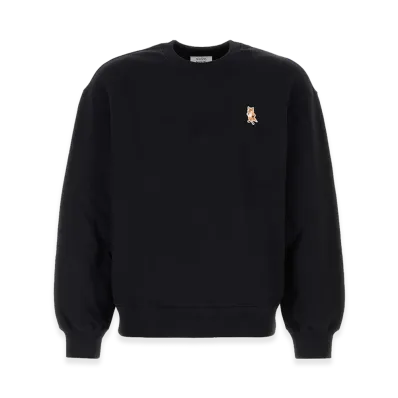 Maison Kitsune Standing Fox Comfort Fit Fleece Sweatshirt "Black"