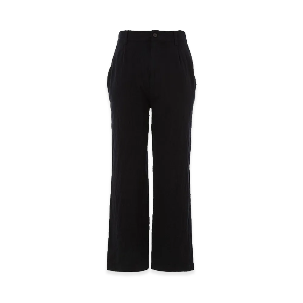 COMME des GARCONS HOMME Wool Serge Shrink-Processed Pants "Navy"