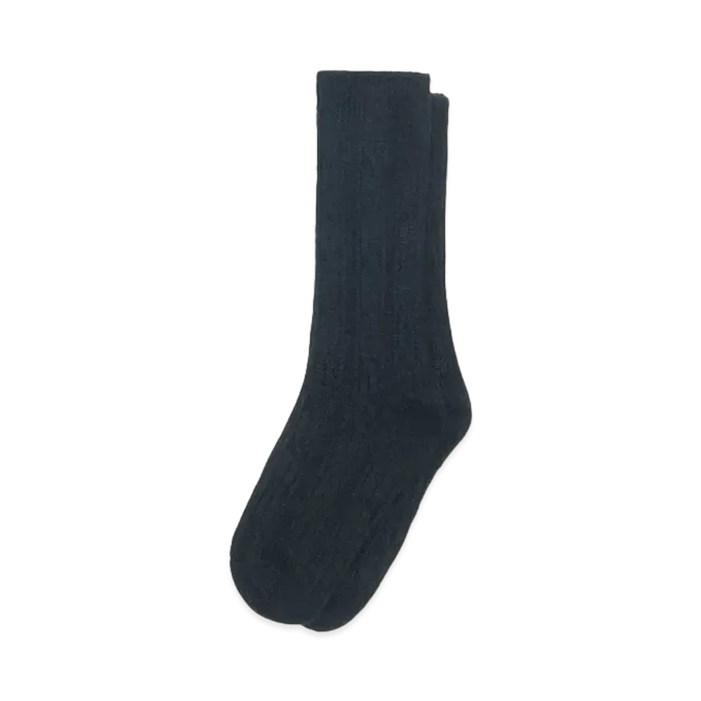 Stussy Cable Knit S Dress Socks "Black"