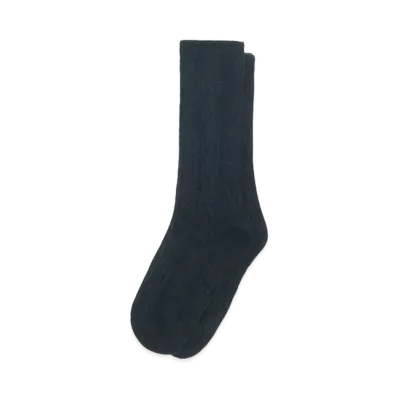 Stussy Cable Knit S Dress Socks "Black"