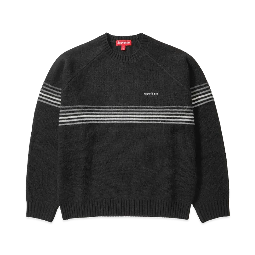 Supreme Raised Stripe Sweater "Black"