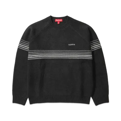 Supreme Raised Stripe Sweater "Black"