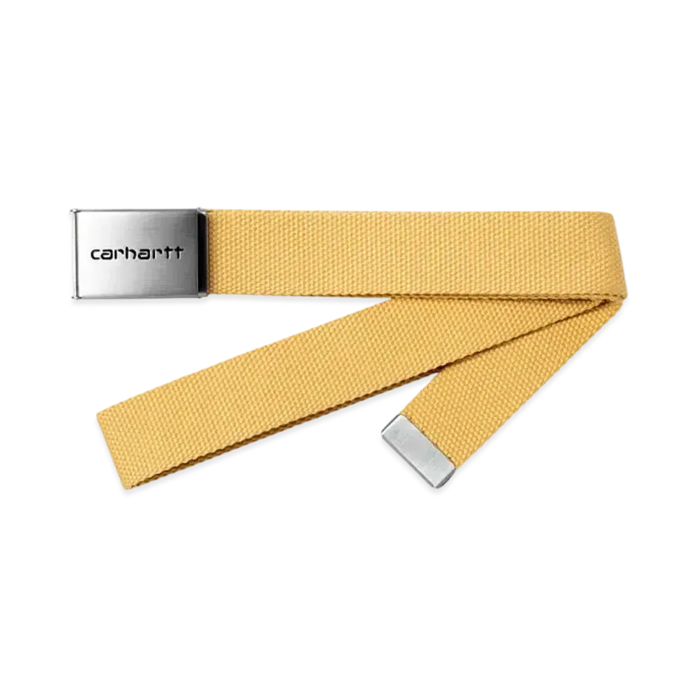 Carhartt WIP Clip Belt Chrome "Air Yellow"