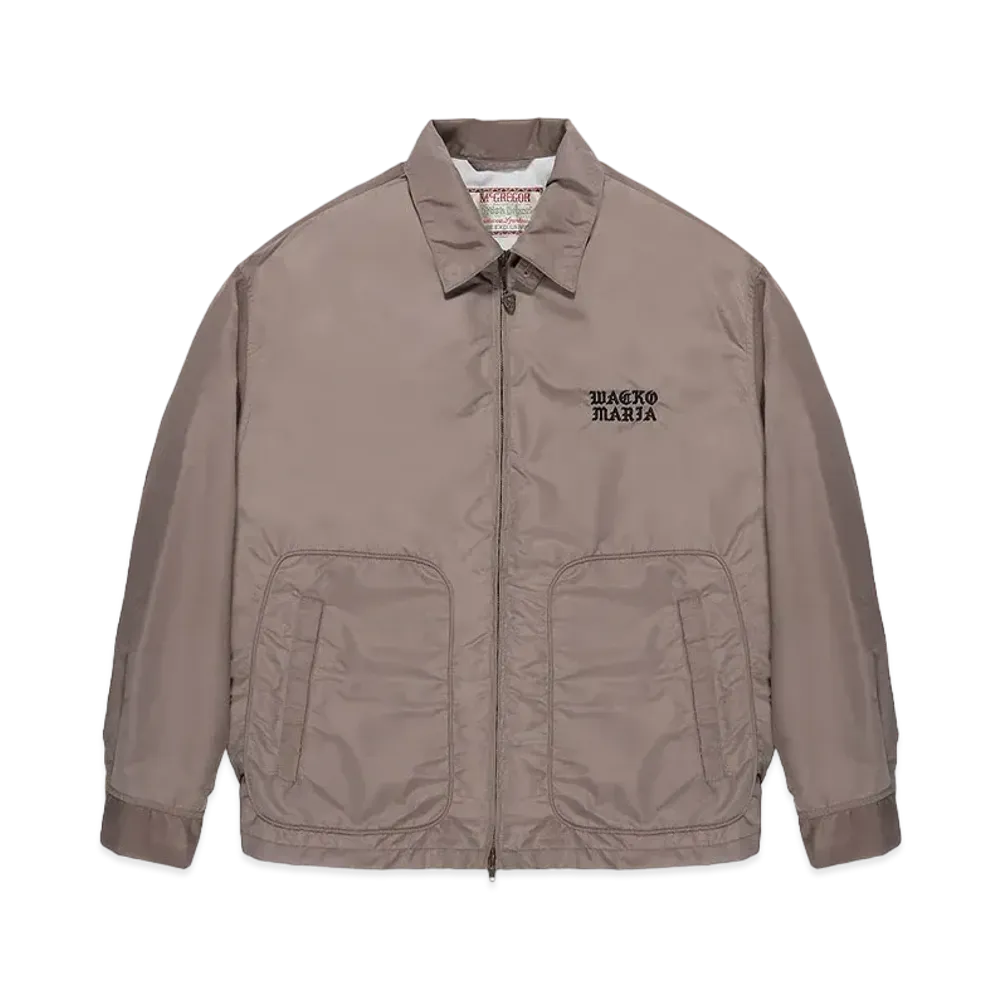 WACKO MARIA Mcgregor / Nylon Drizzler Jacket "Light Brown"