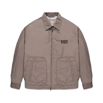 WACKO MARIA Mcgregor / Nylon Drizzler Jacket "Light Brown"