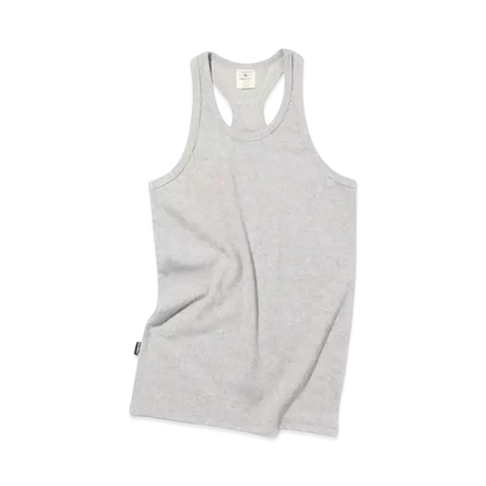 AVIREX Daily Wear Rib Tank Top Back Cross "Grey"