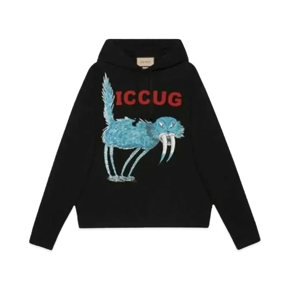 GUCCI x Freya Men's Hartas Crossover Animal Printing Drawstring "Black"