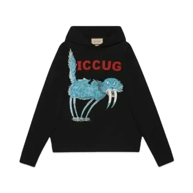 GUCCI x Freya Men's Hartas Crossover Animal Printing Drawstring "Black"