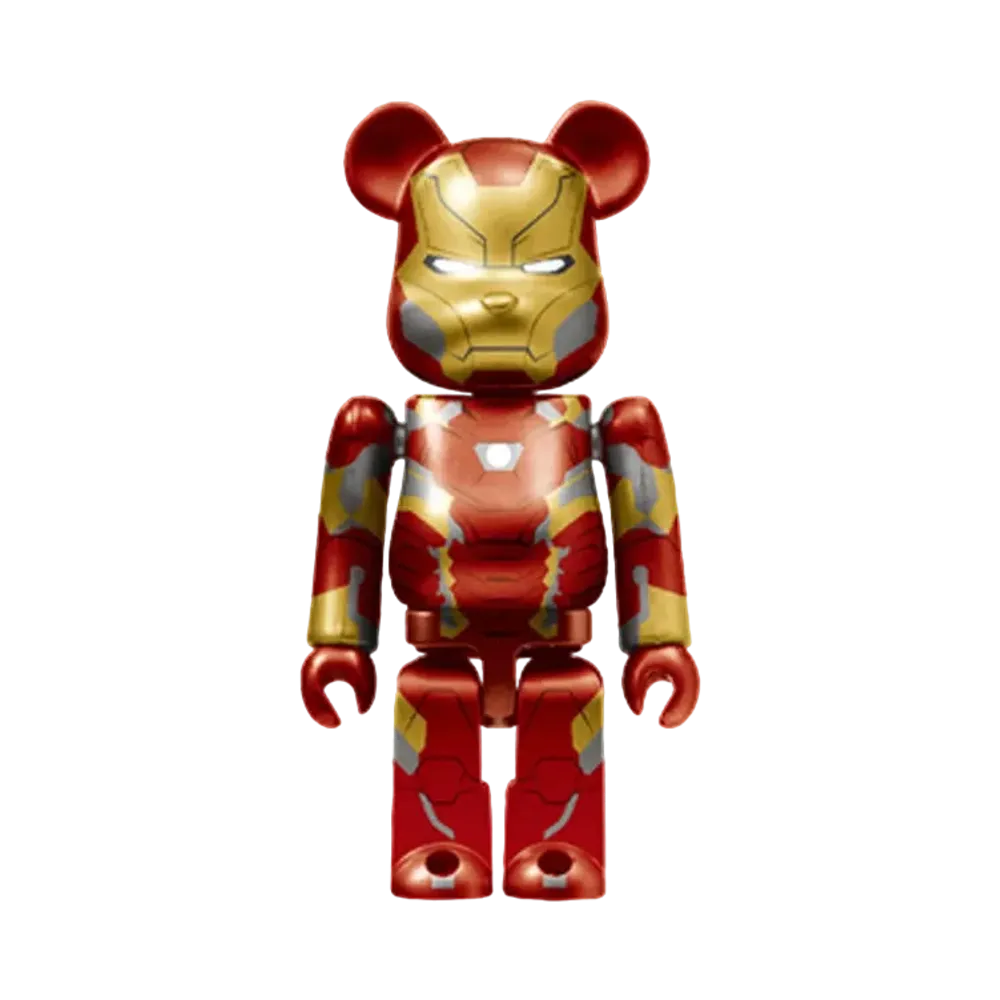 Bearbrick x Marvel Infinity Saga Iron Man Happy Lottery Bearbrick Award 12 [Iron Man Mark 46] 100% "Multi"