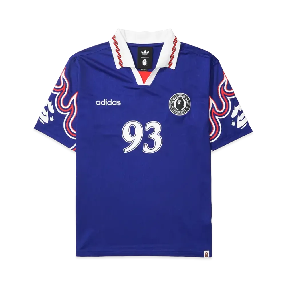 A BATHING APE x adidas Flame Jersey "Blue"
