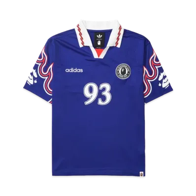 A BATHING APE x adidas Flame Jersey "Blue"