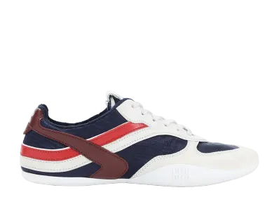 MIU MIU Women's Gymnasium Sneakers "Baltic Blue/Amaranto Red"
