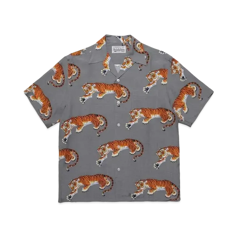 WACKO MARIA x TIM LEHI HAWAIIAN S/S SHIRT 20SS "Grey"