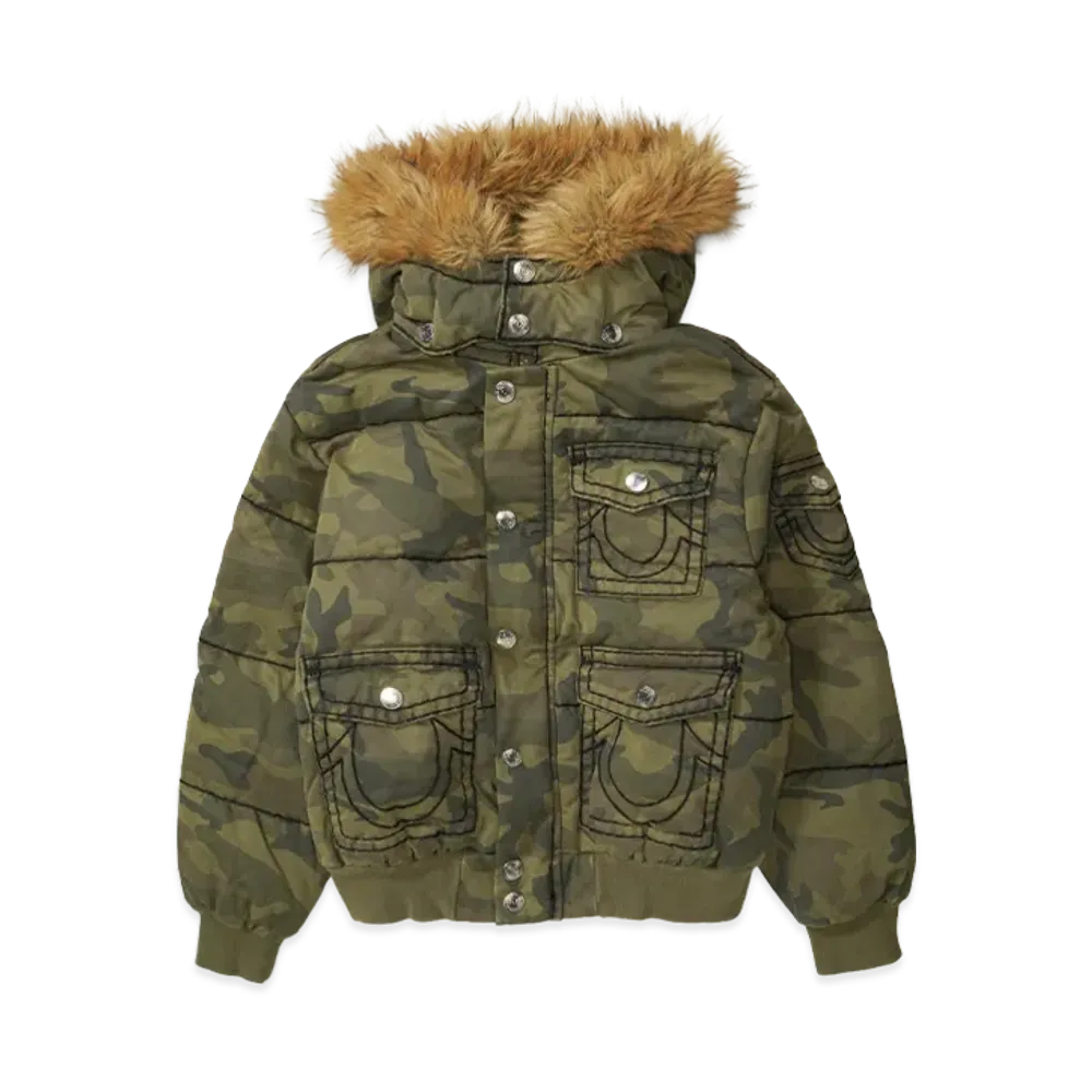 Supreme x True Religion Puffer Jacket "Woodland Camo"