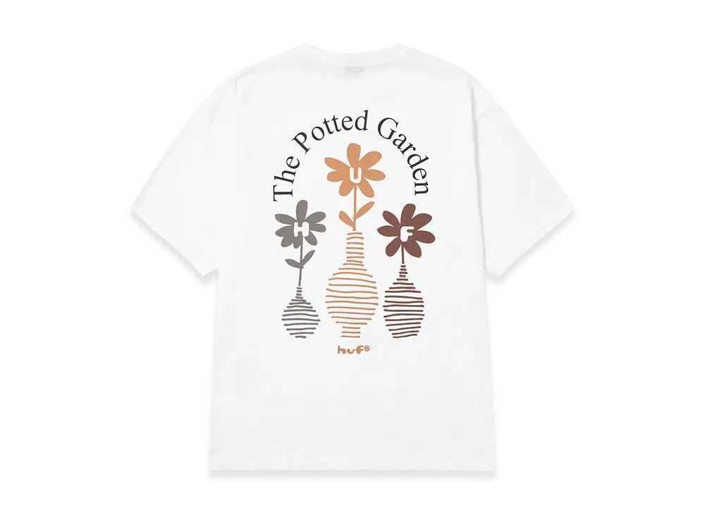 HUF The Potted Garden Tee "White"