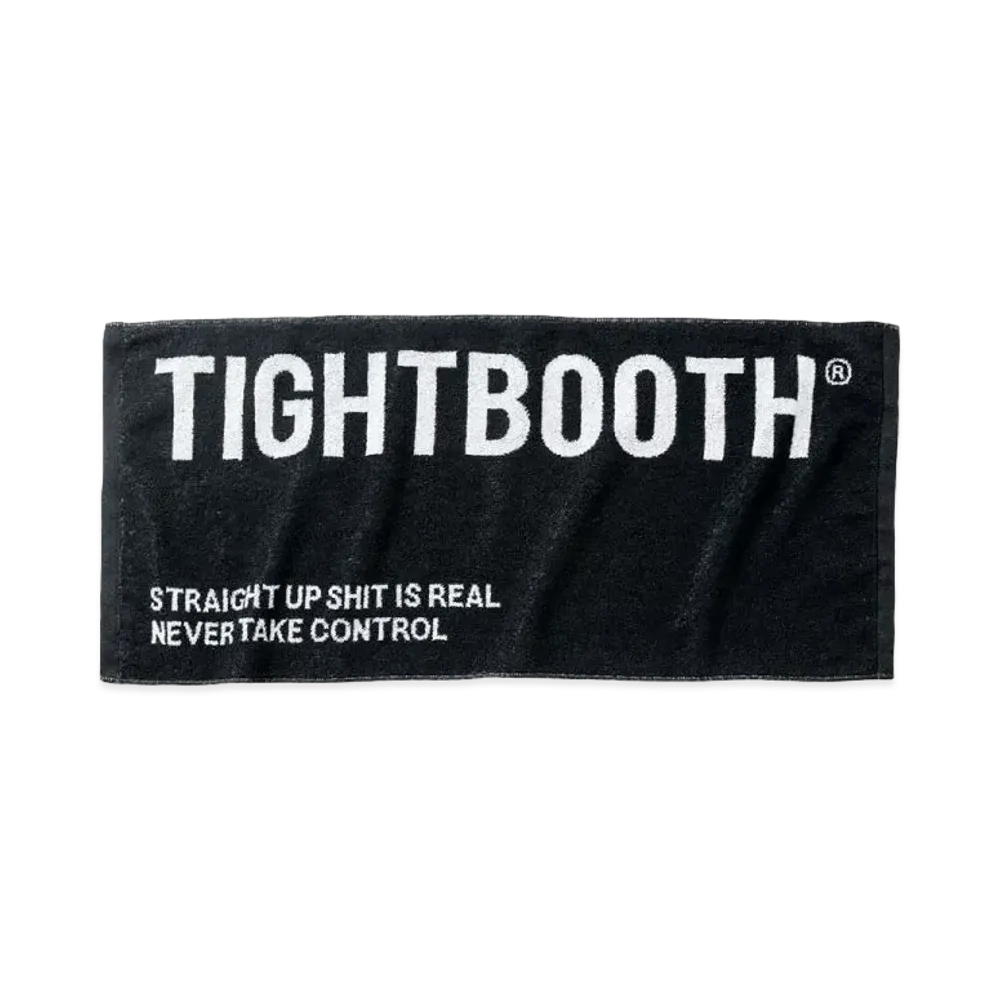 TIGHTBOOTH Logo Face Towel "Black"