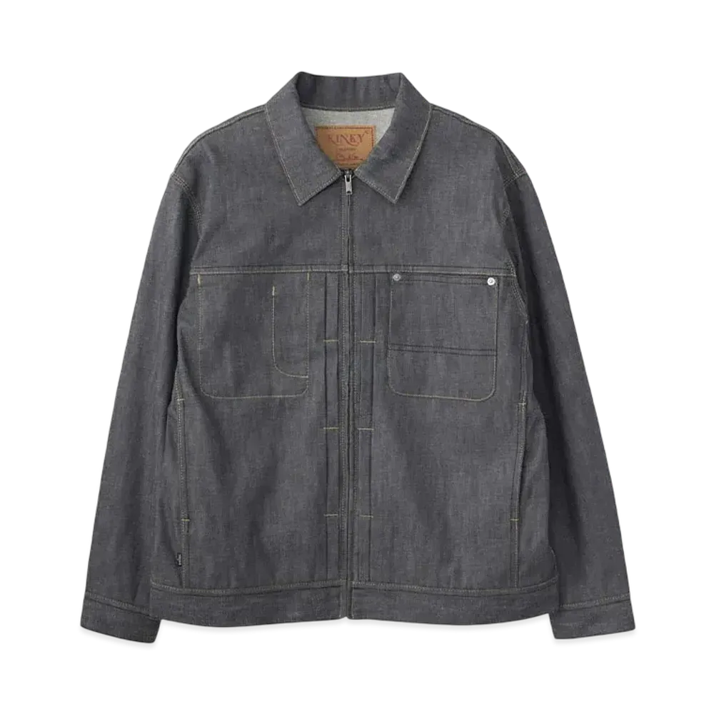 HYSTERIC GLAMOUR Zip Denim Jacket "Dark Indigo Blue"