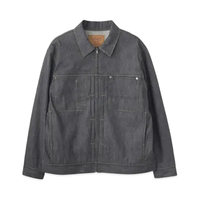 HYSTERIC GLAMOUR Zip Denim Jacket "Dark Indigo Blue"