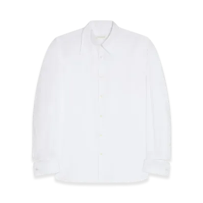 DRIES VAN NOTEN Adjustable Cotton Shirt "White"