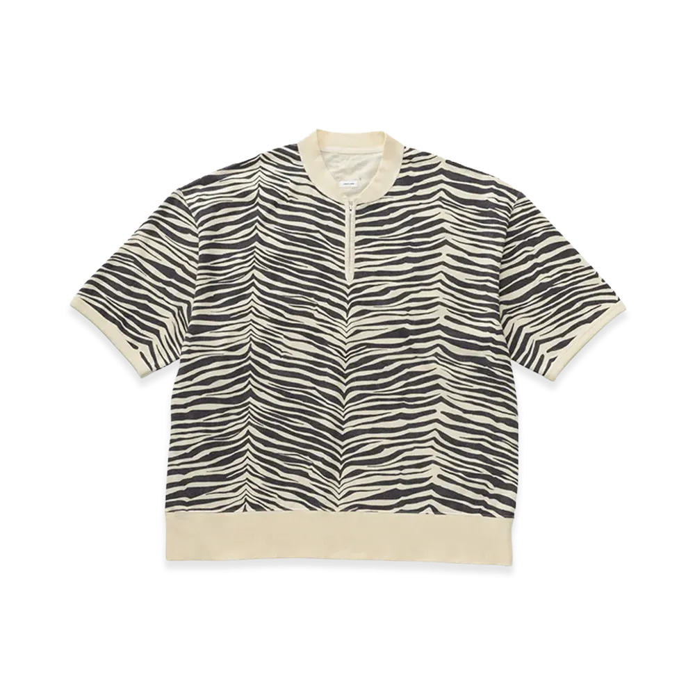 visvim Mondo Henley Zip S/S Quagga "LT.Yellow"