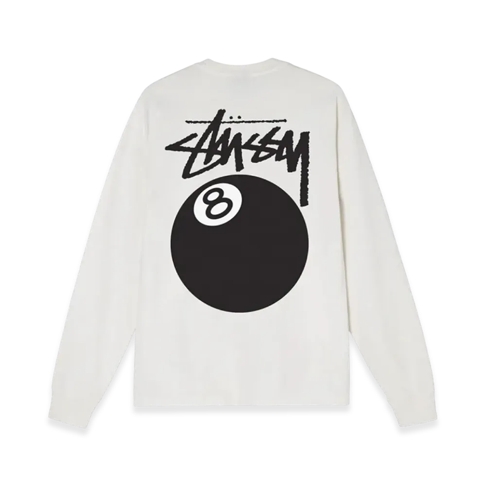 Stussy 8 Ball Pigment Dyed LS Tee "Natural"