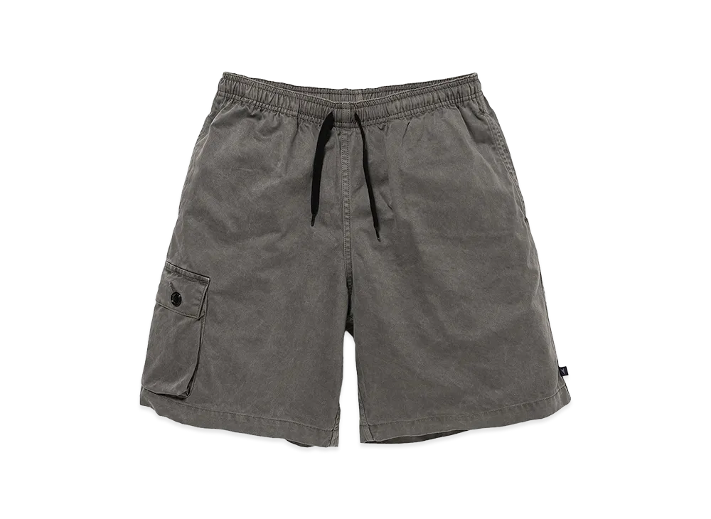 DESCENDANT Shore Twill Cargo Beach Shorts Pigment Dye "Gray"