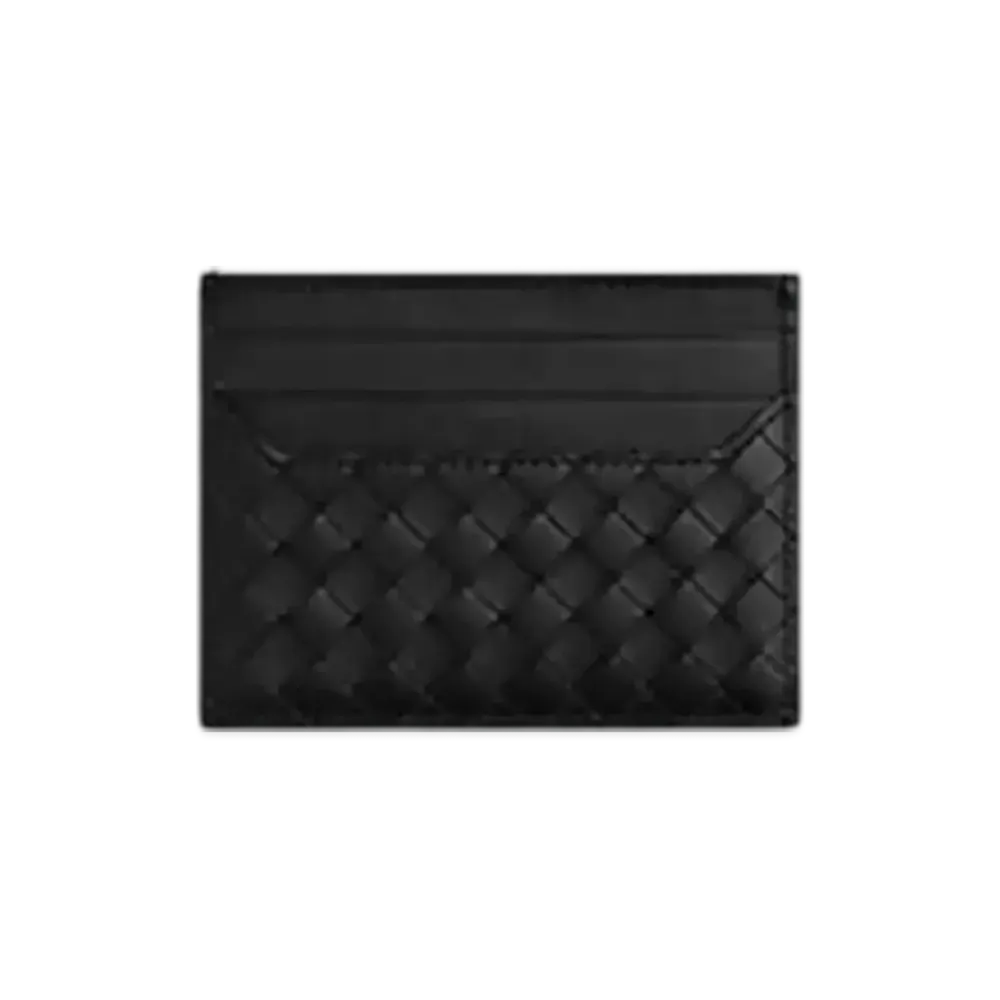 Bottega Veneta Intrecciato Piccolo Card Case "Black"