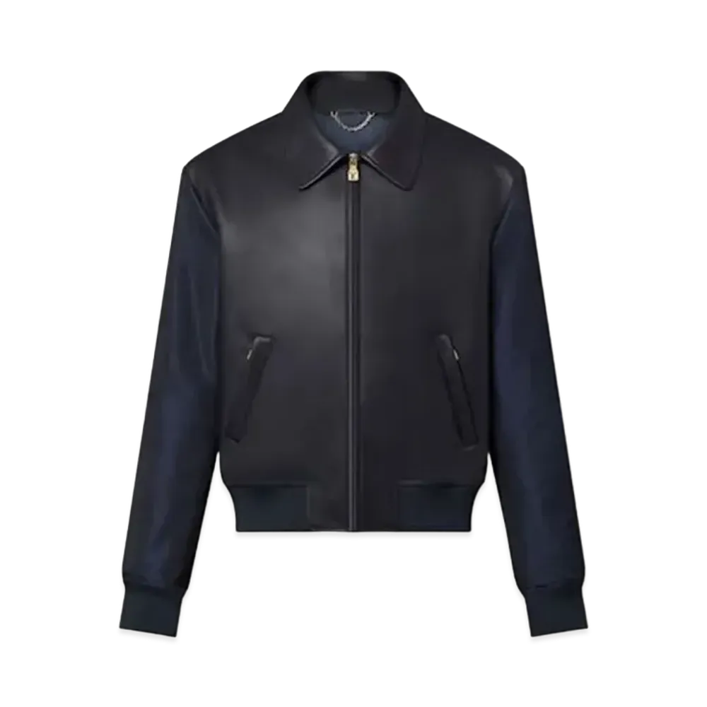 Louis Vuitton Leather Mix Blouson "Noir"
