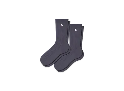Carhartt WIP Madison Pack Socks "Shady Purple/White/Shady Purple/White"