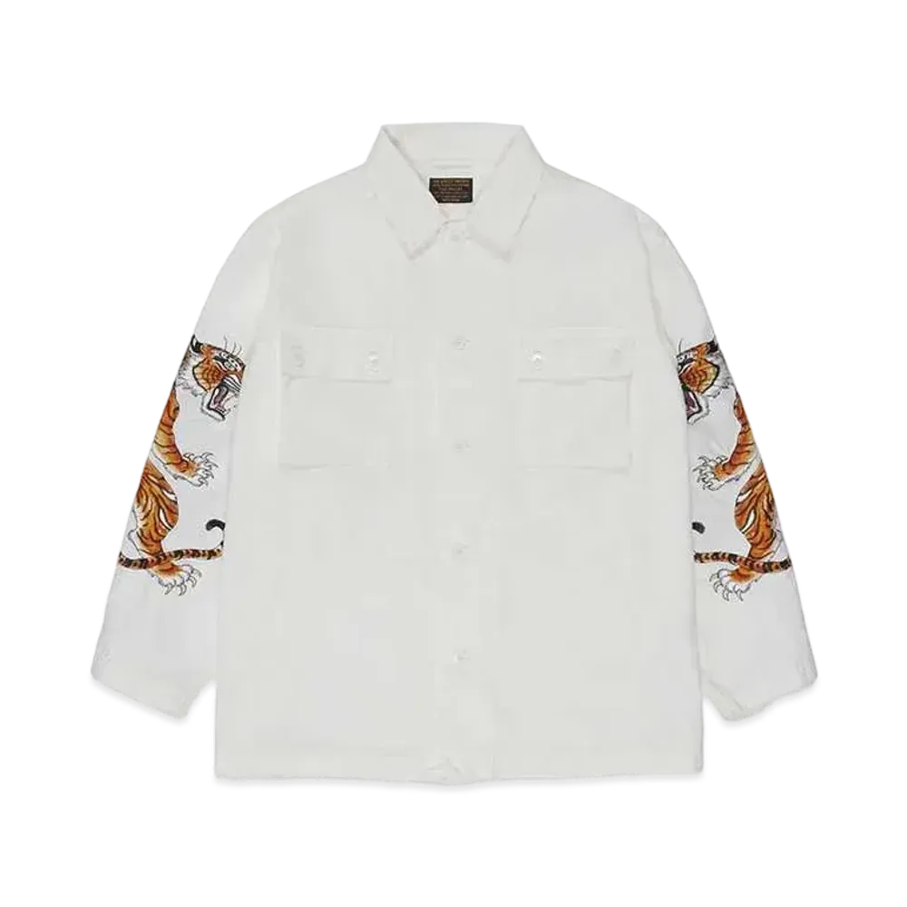 WACKO MARIA Tim Lehi / Army Shirt "White"