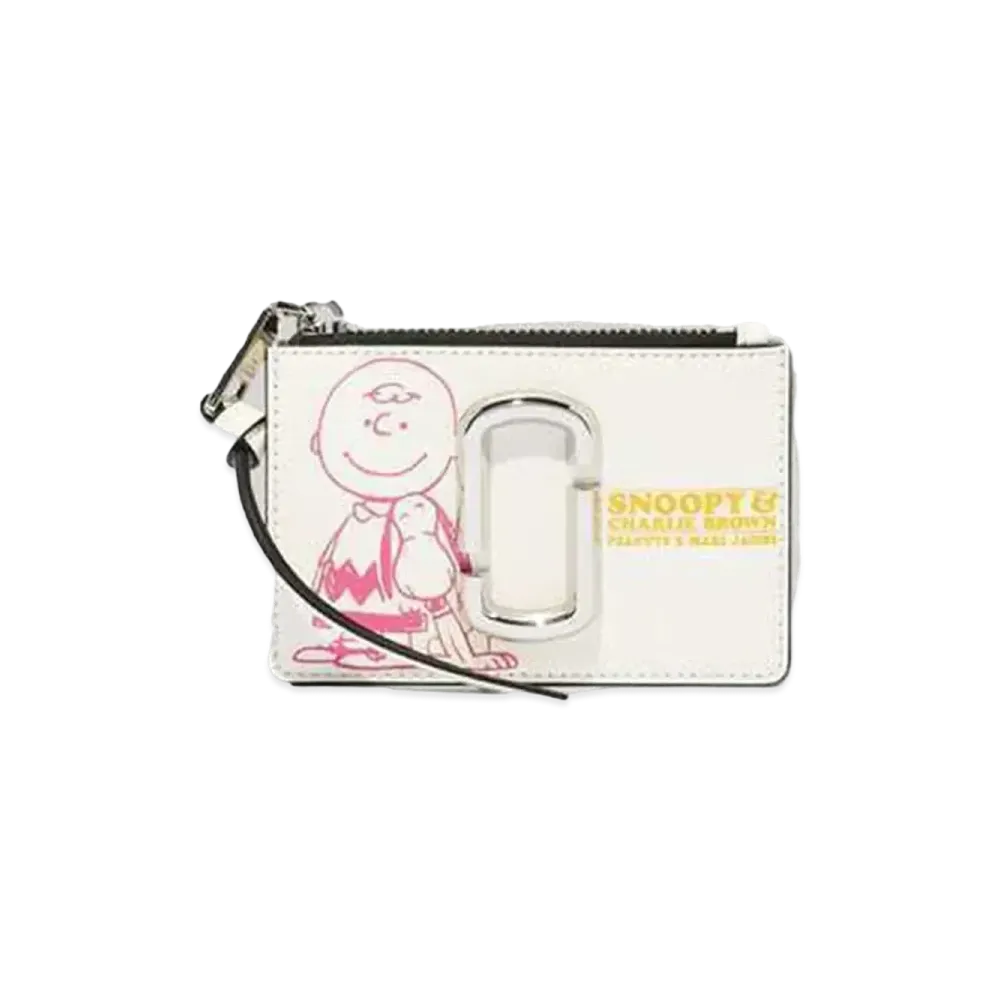 Marc Jacobs Peanuts X Marc Jacobs The Snapshot Snoopy Top Zip Multi Wallet "Chalk"