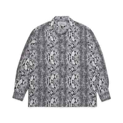 WACKO MARIA PYTHON OPEN COLLAR SHIRT "White"