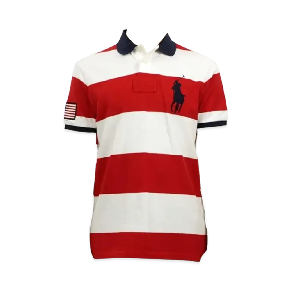 Polo Ralph Lauren Big Pony Stripe Polo "Navy/Red"