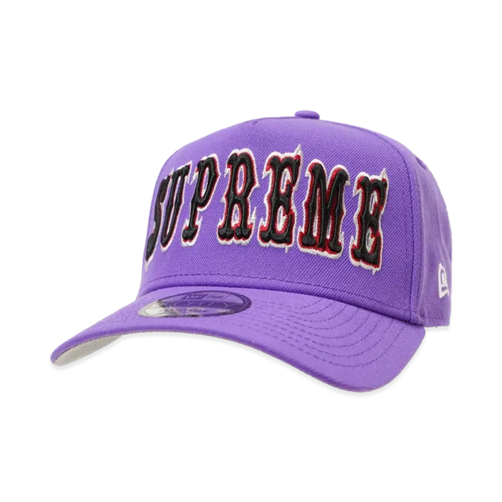 Supreme Gothic Outline Adjustable New Era "Purple"