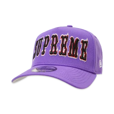 Supreme Gothic Outline Adjustable New Era "Purple"