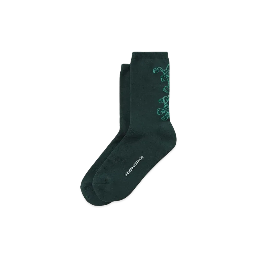 thisisneverthat x Disney Mickey Socks "Dark Green"