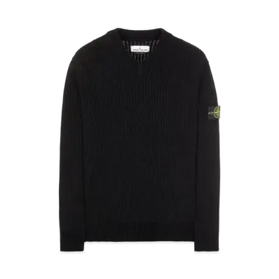Stone Island 554A5 COTTON CHENILLE "Black"