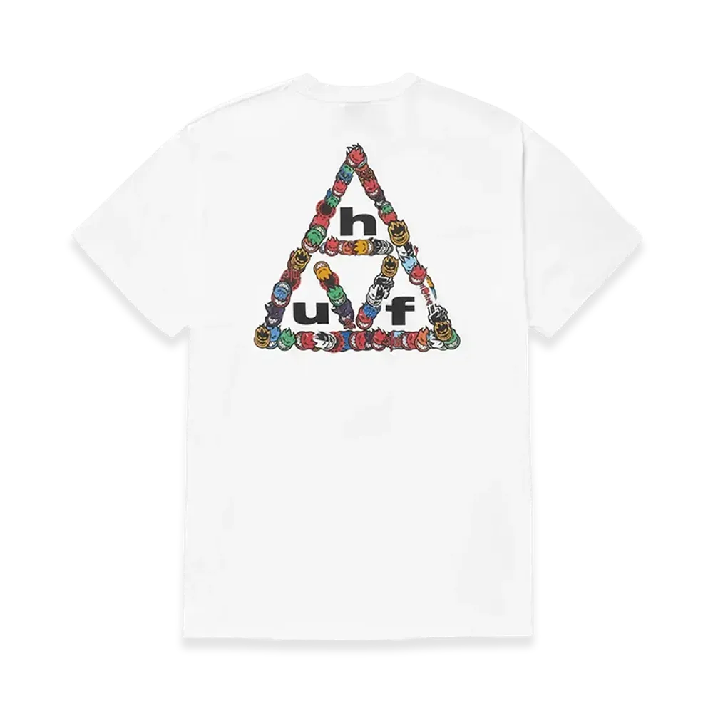 HUF x SPITFIRE Sticker TT Tee "White"