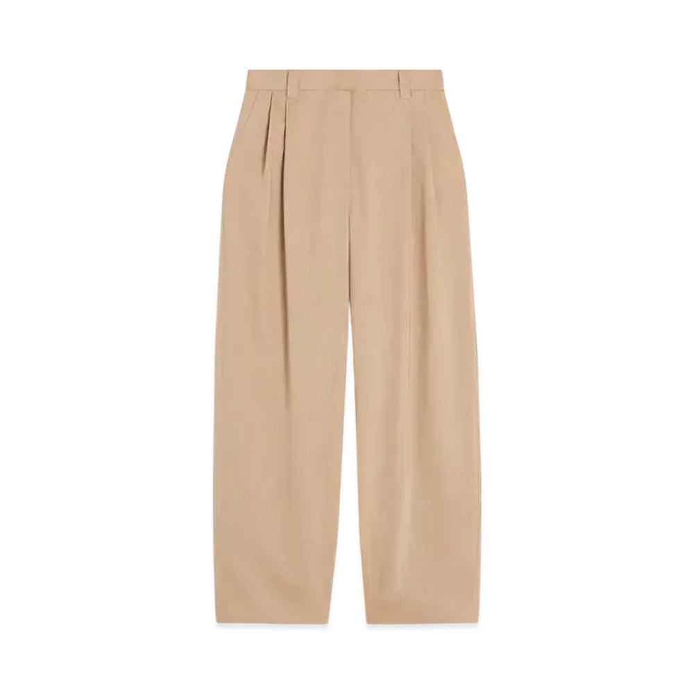 Maison Kitsune Casual Pleats Pants "Sandlewood"