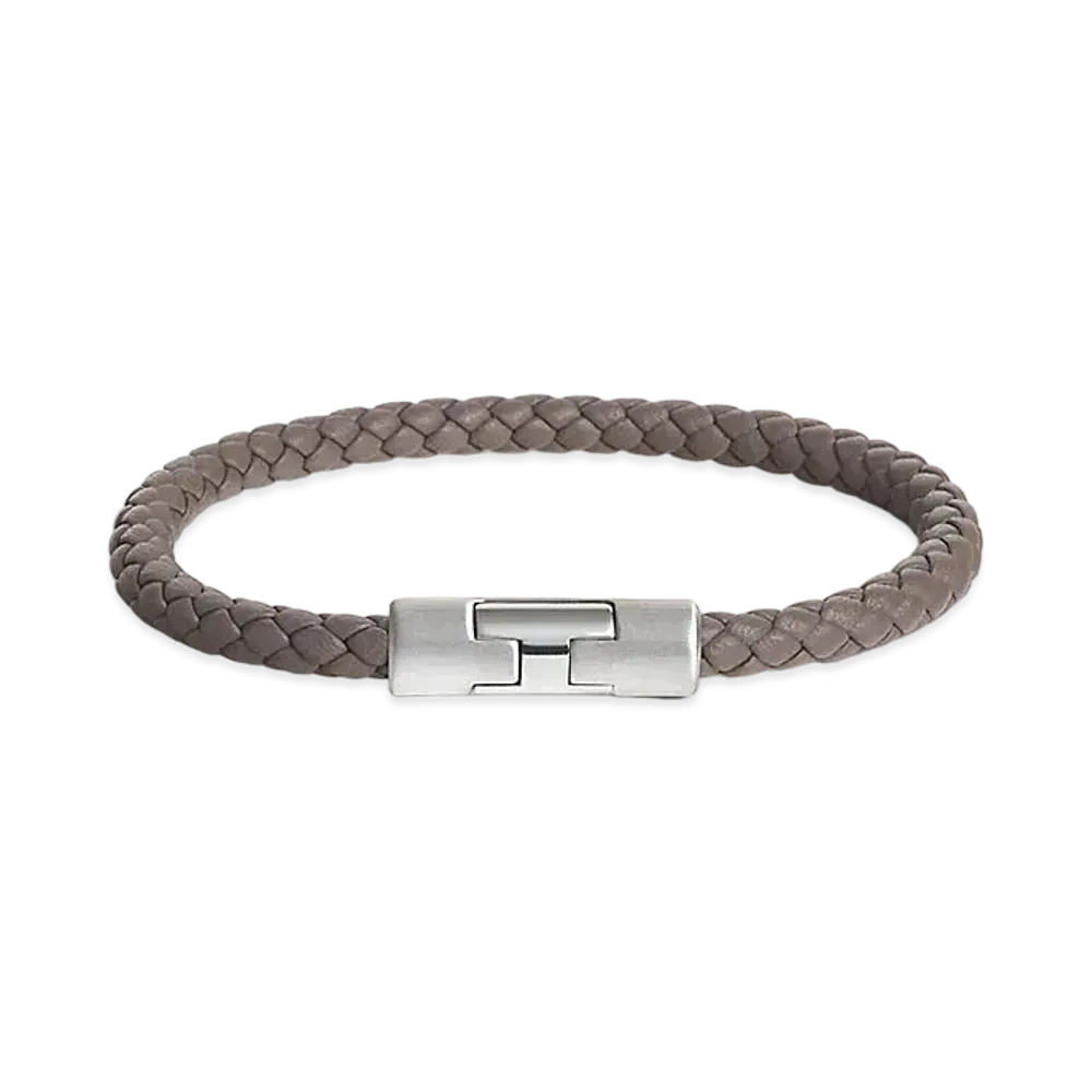 Hermes Puzzle H Bracelet "Gris Etain/Palladium"